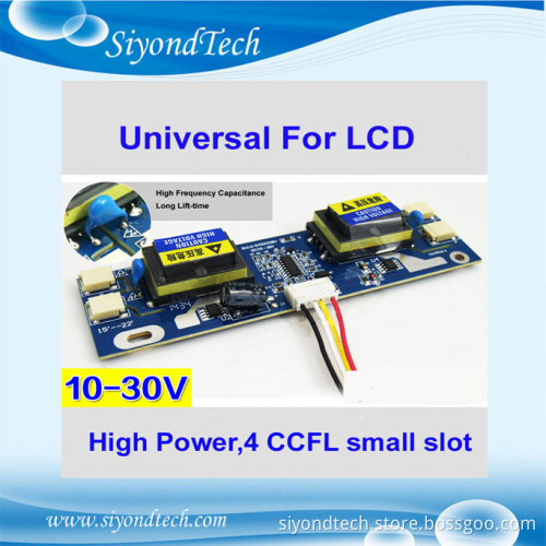 For 15-22inch LCD Screen 9-28V 4 Lamps New Universal CCFL LCD Screen Inverter with L5 cable
